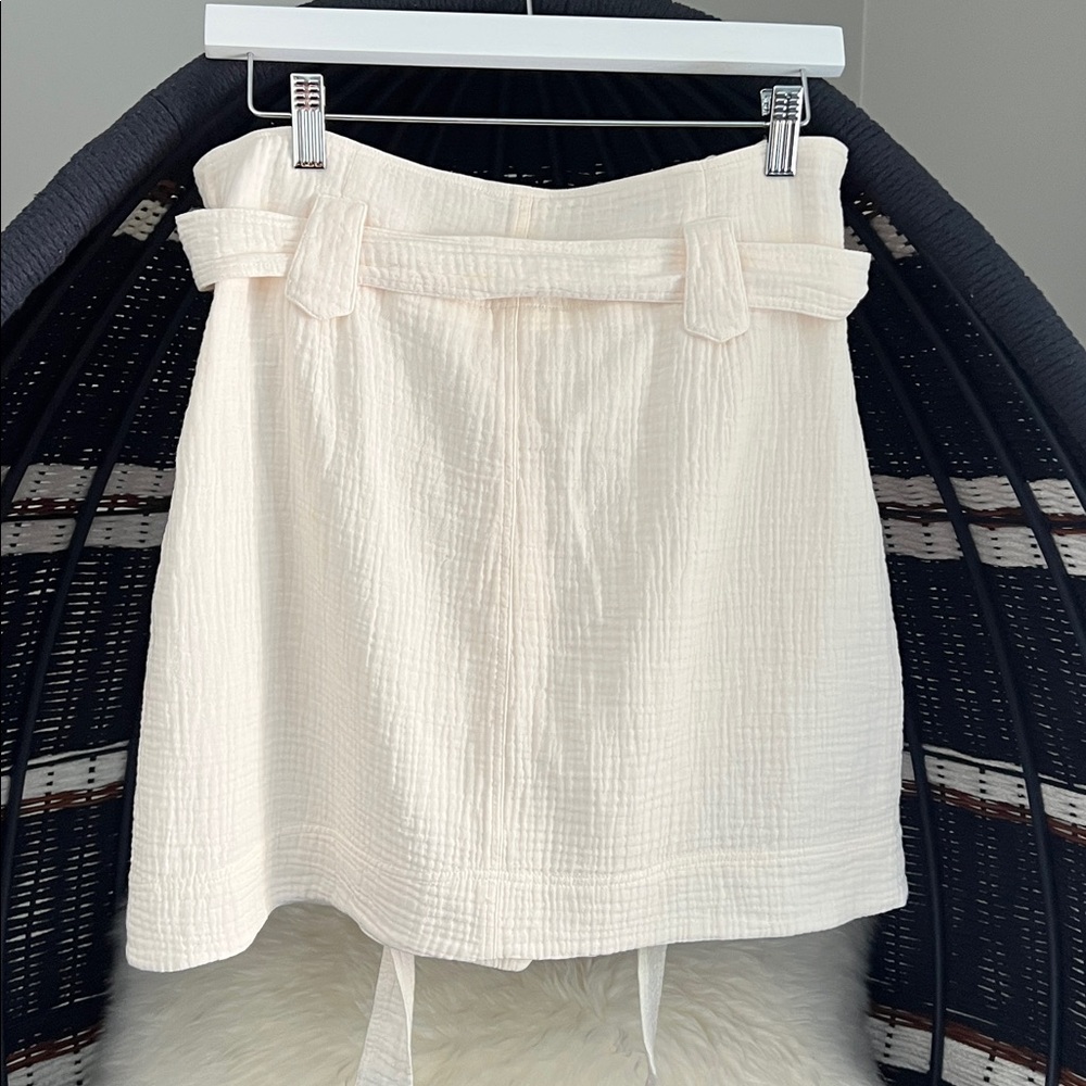 Sezane Jupe Courte Hayda Skirt with Tie Waist 36 - Picture 6 of 6